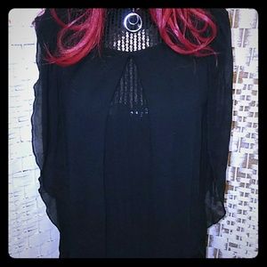 BCKO BLACK SHEER BLOUSE